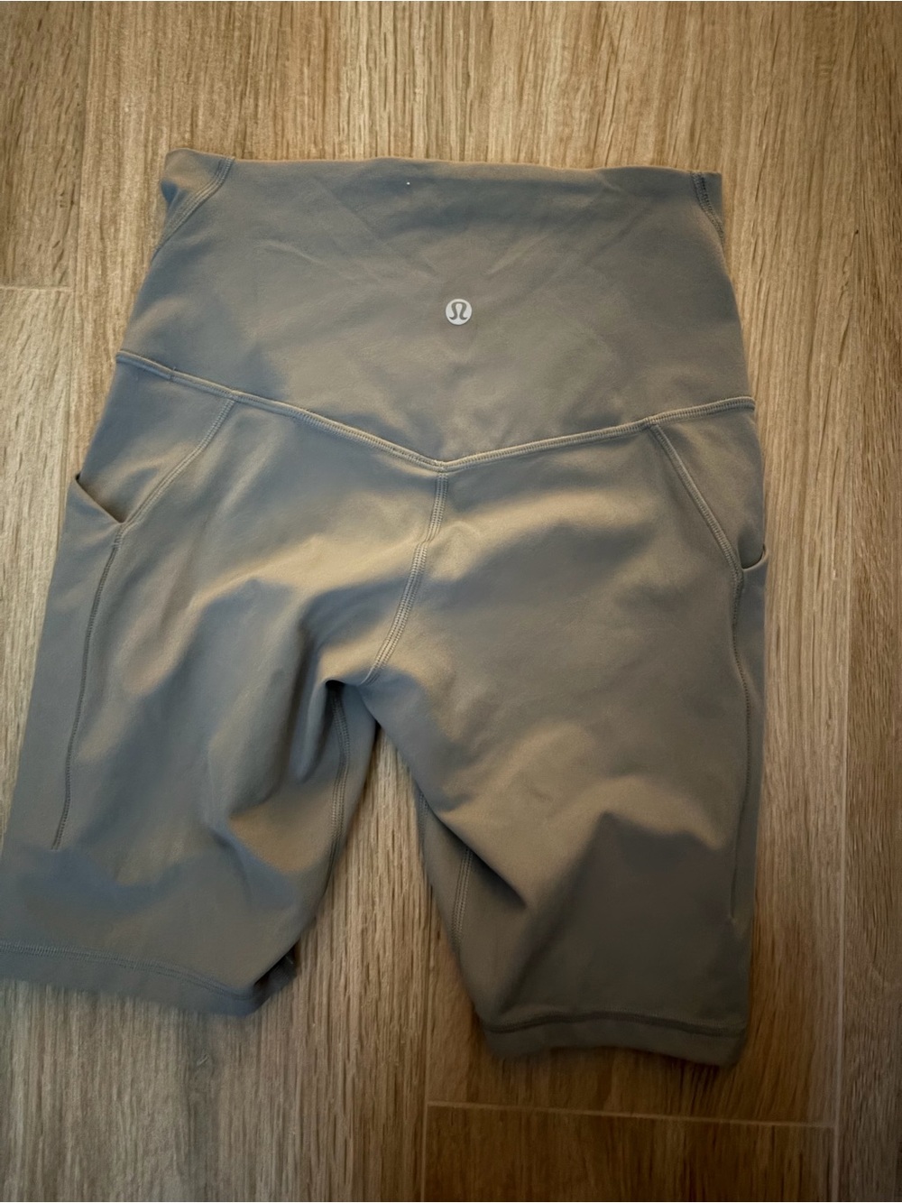 lululemon athletica High-Rise Taupe Bike Shorts